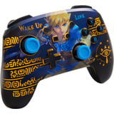 PowerA Enhanced Wireless Controller for Nintendo Switch with Lumectra - Wake Up Link Blauw