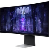 SAMSUNG Odyssey G8 OLED S34BG850SU 34" Curved UltraWide gaming monitor Zilver, 1x Micro HDMI, 1x Mini DisplayPort, 2x USB-C 3.2 (5 Gbit/s), 175 Hz