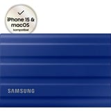 SAMSUNG Portable T7 Shield, 2 TB externe SSD Blauw, MU-PE2T0R/EU, USB-C 3.2 Gen 2 (10 Gbit/s)