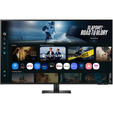 Samsung M7 43" Smart Monitor M70F UHD 4K Zwart, 2x HDMI, 1x USB-C, 2x USB-A, 2x HDMI, USB-C, USB-A, Wi-Fi, Bluetooth