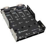 SilverStone SDP13 3,5" Bay naar PCIe NVMe M.2 SSD adapter inbouwframe Zwart, voor 4x M.2 SSD