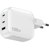 Sitecom 100W GaN Power Delivery oplader Wit, 2x USB-C, 1x USB-A