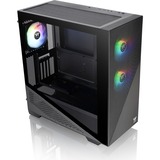 Thermaltake Divider 370 TG ARGB midi tower behuizing Zwart | 2x USB-A | RGB | Tempered Glass