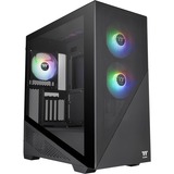 Thermaltake Divider 370 TG ARGB tower-behuizing Zwart, 2x USB-A 3.2 (5 Gbit/s), 1x Audio, Window-kit