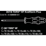 Wera 367/6 TORX HF-schroevendraaierset Kraftform Plus + Rek Zwart/groen, 6‑delig