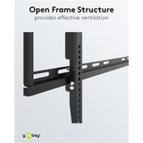 goobay TV wall mount FIXED 43 - 100 inch (109 - 254 cm), max. 70 kg wandmontage  Zwart