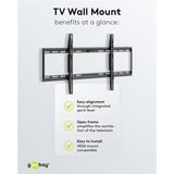 goobay TV wall mount FIXED 43 - 100 inch (109 - 254 cm), max. 70 kg wandmontage  Zwart