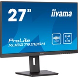 iiyama Prolite XUB2792QSN-B5 27" monitor Grijs, 75Hz, HDMI, DisplayPort, USB-C, RJ45 (LAN), Audio