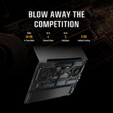 ASUS TUF Gaming A17 FA707NU-HX135W 17.3"  gaming laptop Zwart/grijs | R5 7535HS | RTX 4050 | 16 GB | 512 GB SSD