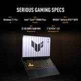 ASUS TUF Gaming FX610JM-TU005W 16"  gaming laptop Zwart | Core i7-14650HX | RTX 5060 | 16 GB | 1 TB SSD