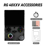 Anbernic RG 40XXV handheld game console Zwart/transparant, 64 GB + 64 GB SD, WIFI 5G, Bluetooth 4.2, Linux