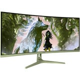 Arozzi Nova Curved 34" UltraWide gaming monitor Groen, 165 Hz, 2x DisplayPort, 2x HDMI, Audio, Adaptive Sync