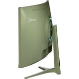 Arozzi Nova Curved 34" UltraWide gaming monitor Groen, 165 Hz, 2x DisplayPort, 2x HDMI, Audio, Adaptive Sync