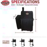 Char-Griller Wrangler Grill cover beschermkap Zwart
