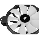 Corsair iCUE SP140 RGB ELITE Performance case fan Zwart/transparant, 4-pins PWM fan-connector