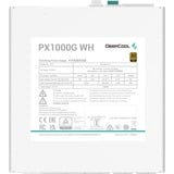 DeepCool PX1000G 1000W voeding  Wit, 3x PCIe, 1x 12VHPWR, Kabel-Management