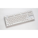 Ducky One 3 TKL Aura White, toetsenbord Wit, US lay-out, Cherry MX Brown, ABS Double Shot, hot swap