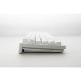 Ducky Zero 6108 Pure White RGB mechanisch gaming toetsenbord Wit, US lay-out (QWERTY), Cherry MX2A Red, 100%, RGB leds, Double-shot PBT, hot swap, 2.4GHz | Bluetooth | USB-C