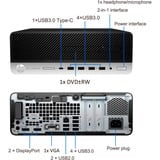 HP Elitedesk 705 G5 SFF Refurbished pc-systeem Zwart/zilver | R3 3200G | Radeon Vega 8 | 8 GB | 256 GB SSD