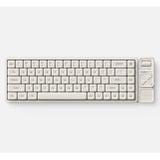 Iqunix Magi65 Pro Ochre White, gaming toetsenbord Wit, US lay-out, IQUNIX Gold Red, RGB leds, 65%, Hot-swappable, PBT, 2.4GHz | Bluetooth 5.1 | USB-C