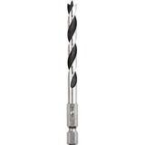 KWB Houtspiraalboor met zeskanthouder 1/4'', 4mm boren 