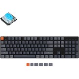 Keychron K5SE-H2, toetsenbord Zwart/grijs, US lay-out, Gateron Low Profile Mechanical Blue, RGB leds, ABS, Bluetooth 5.1, hot swap