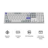 Keychron Q6 HE 8K Magnetic Switch Keyboard, toetsenbord Wit, US lay-out, Keychron Ultra-Fast Lime, RGB, Hot swap, 8K