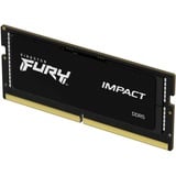 Kingston FURY 32 GB DDR5-5600 laptopgeheugen Zwart, KF556S40IB-32, Impact