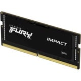 Kingston FURY Impact 32 GB DDR5-5600 (1x 32 GB) laptopgeheugen Zwart, KF556S40IB-32, SO-DIMM