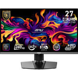 MSI MPG 272URX QD-OLED 26.5" 4K Ultra HD gaming monitor Zwart, 1x DisplayPort, 2x HDMI, 1x USB-C, 2x USB-A, 240 Hz
