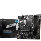 MSI PRO B760M-P socket 1700 moederbord Zwart, RAID, Gb-LAN, Sound, µATX