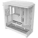 NZXT H9 Flow RGB midi tower behuizing Wit (mat) | 2x USB-A | 1x USB-C | RGB | Tempered Glass
