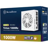 SilverStone Triton 1000Rz modulaire 1000 watt voeding  Wit, 1x 12V-2x6, 4x PCIe
