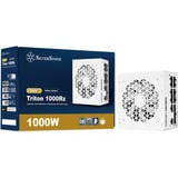 SilverStone Triton 1000Rz modulaire 1000 watt voeding  Wit, 1x 12V-2x6, 4x PCIe