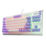 SteelSeries Apex 3 TKL RGB gaming toetsenbord Lichtpaars, US lay-out (QWERTY), SteelSeries Whisper-Quiet, 80% (TKL)	, RGB leds