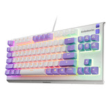 SteelSeries Apex 3 TKL, gaming toetsenbord Lichtpaars, US lay-out, SteelSeries Whisper-Quiet, RGB leds, TKL