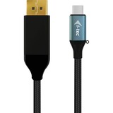 i-tec USB-C DisplayPort Cable Adapter 4K / 60 Hz, 200cm Zwart