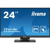 iiyama ProLite T2454MSC-B2AG 23.8" monitor Zwart, Touch, HDMI, DisplayPort, Audio, USB