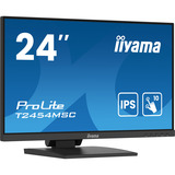 iiyama ProLite T2454MSC-B2AG 23.8" monitor Zwart, Touch, HDMI, DisplayPort, Audio, USB