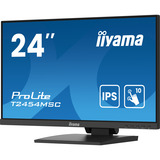 iiyama ProLite T2454MSC-B2AG 23.8" monitor Zwart, Touch, HDMI, DisplayPort, Audio, USB