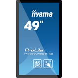 iiyama Prolite TF4939UHSC-B1AG 49" 4K Ultra HD Public Display Zwart, Touch, VGA, HDMI, DisplayPort, Audio