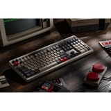 8BitDo Retro Mechanical Keyboard N Edition Grijs, US lay-out (QWERTY), Kailh Box White, 100%, Bluetooth Low Energy, Wireless 2.4G, USB