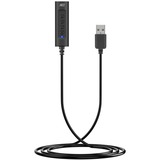 ACT Connectivity USB-A externe geluidskaart Zwart