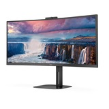 AOC CU34V5CW/BK 34" Curved UltraWide Monitor Zwart, 100 Hz, HDMI, DisplayPort, USB-A, USB-C, Freesync