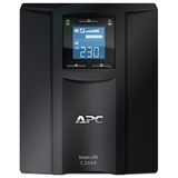 APC Smart-UPS SMC2000I Noodstroomvoeding Zwart, 6x C13, 1x C19, Tower, USB, 2000VA