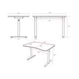 Arozzi Arena Fratello Gaming Desk - Black Zwart/rood