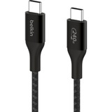 Belkin BoostCharge USB-C > USB-C kabel Zwart, 1 meter, 240 W
