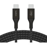 Belkin BoostCharge USB-C > USB-C kabel Zwart, 1 meter, 240 W
