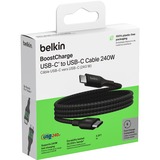 Belkin BoostCharge USB-C > USB-C kabel Zwart, 1 meter, 240 W