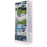 Bestway Zwembad power steel set rechthoek 282 Lichtgrijs, Incl. Filterpomp (220-240V)